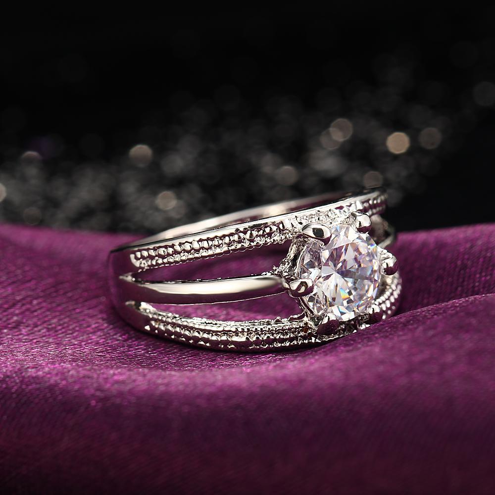 Three Strip Austrian Rhinestone Ring
