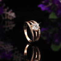 Thumbnail for Three Strip Austrian Rhinestone Ring