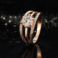 Thumbnail for Three Strip Austrian Rhinestone Ring