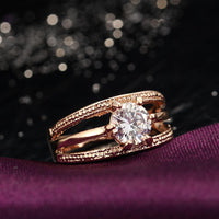 Thumbnail for Three Strip Austrian Rhinestone Ring