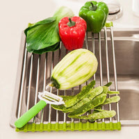 Thumbnail for Multi-Purpose Roll-Up Dish Vegetable Drying Rack PeekWise