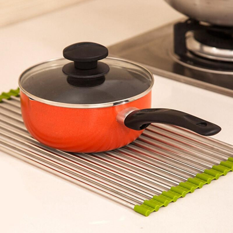 Multi-Purpose Roll-Up Dish Vegetable Drying Rack PeekWise