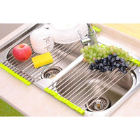 Thumbnail for Multi-Purpose Roll-Up Dish Vegetable Drying Rack PeekWise