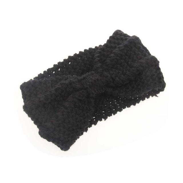 Women's Knitted Bow Headband PeekWise