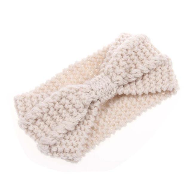 Women's Knitted Bow Headband PeekWise
