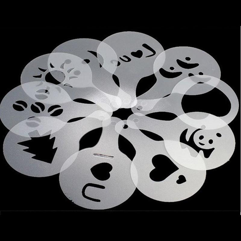 Latte Stencil Kit - 16 Piece Set