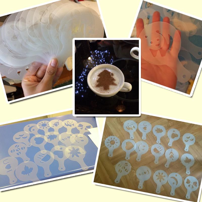 Latte Stencil Kit - 16 Piece Set