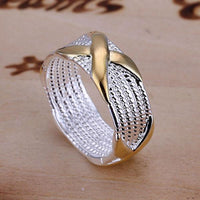 Thumbnail for Silver Plated Wrapped Crystal Ring