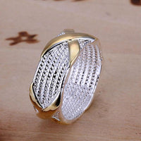 Thumbnail for Silver Plated Wrapped Crystal Ring