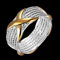 Thumbnail for Silver Plated Wrapped Crystal Ring