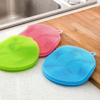 Thumbnail for Multi-Purpose Silicone Cleaning Dish Washing Sponge PeekWise