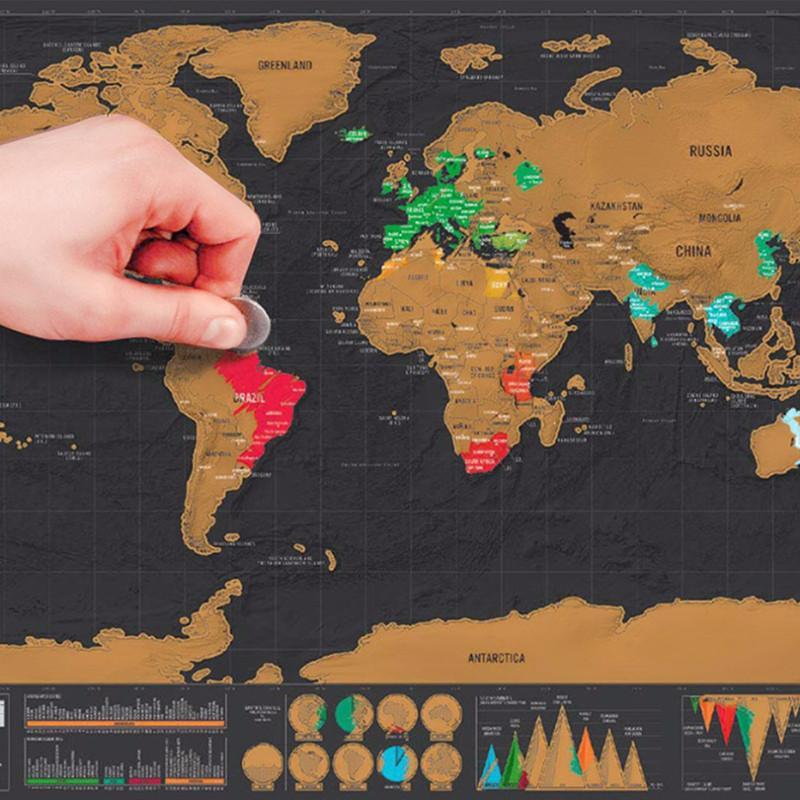 Wanderlust Scratch-Off Travel Maps