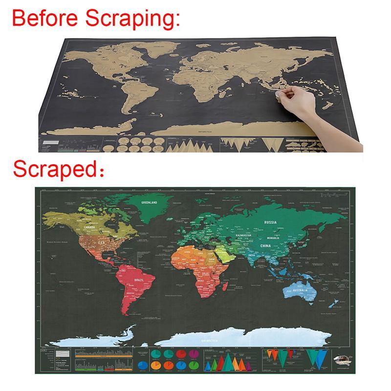 Wanderlust Scratch-Off Travel Maps