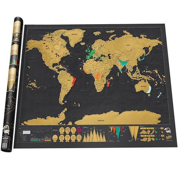 Wanderlust Scratch-Off Travel Maps