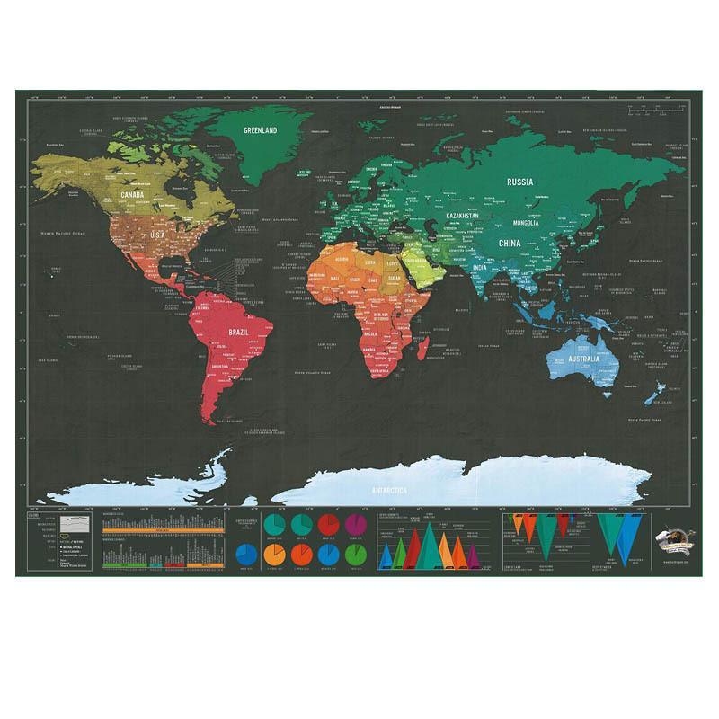 Wanderlust Scratch-Off Travel Maps