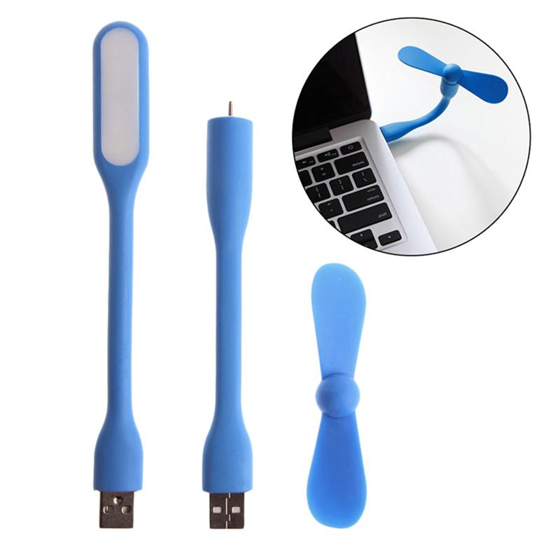 USB Mini Fan LED Light Bundle PeekWise