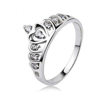 Thumbnail for Silver Princess Crown 925 Austrian Crystal Ring