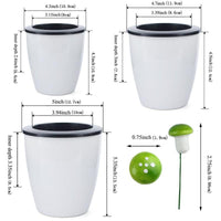 Thumbnail for Pcs Self Watering Flower Pot Various Sizes Decorative Mushroom Gift PeekWise