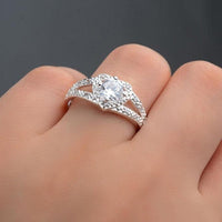 Thumbnail for Sterling Silver Crystal Heart Ring