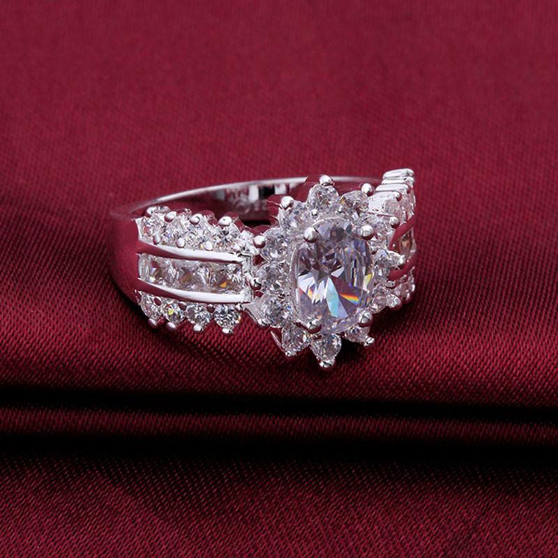 Silver Crystal Ring