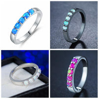 Thumbnail for Simple Colored Fire Opal Rings
