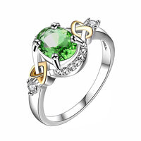 Thumbnail for Silver Plated Alloy Crystal Ring
