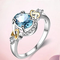 Thumbnail for Silver Plated Alloy Crystal Ring