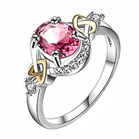 Thumbnail for Silver Plated Alloy Crystal Ring