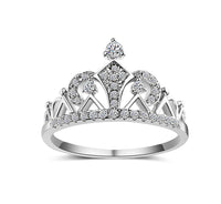 Thumbnail for Cubic Zirconia Princess Crown Ring