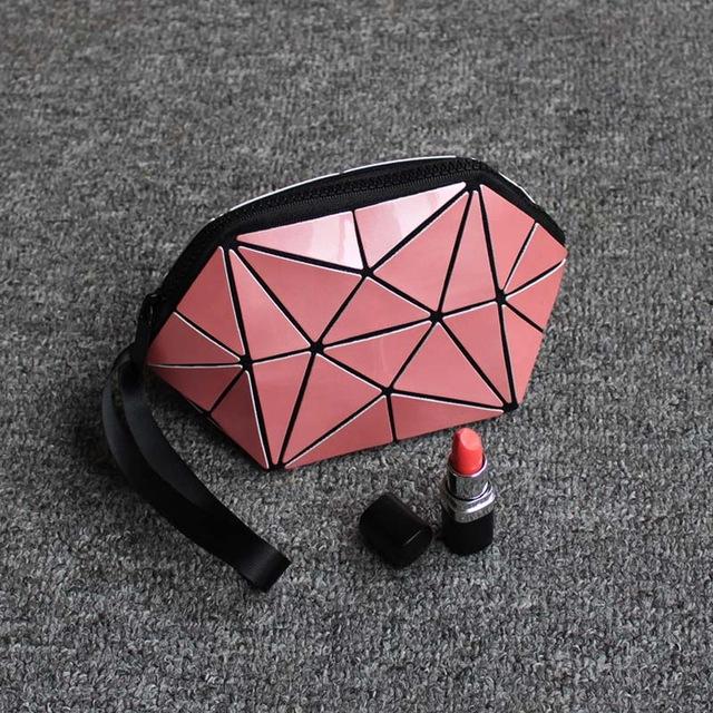 Luminous Geometric Folding Cosmetic Make Bag PeekWise