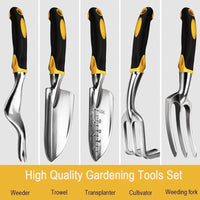 Thumbnail for 5-Piece High Quality Gardening Tool Set - Aluminum and Silicone Handle