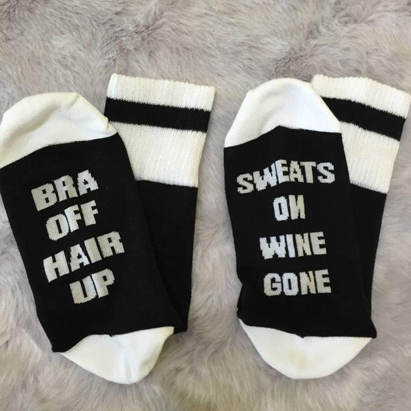 Bra Off, Hair Up - Socks