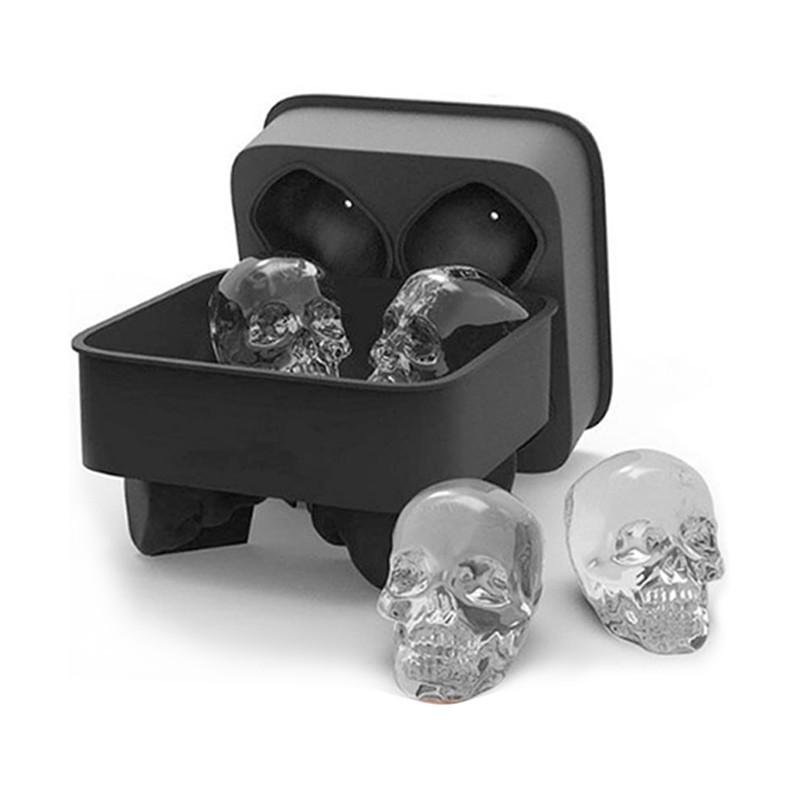 Skull Shape 3D Ice Cube Maker - Thumbnail 2