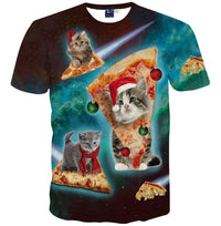 Thumbnail for Absurdly Beautiful Cat Pizza Shirt