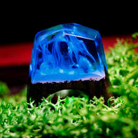 Thumbnail for Quanta - Blue Flame Resin Ring