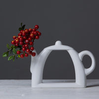 Thumbnail for Tea-Shaped Ceramic Vase PeekWise