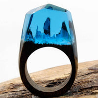 Thumbnail for Quanta - Blue Forrest Resin Ring