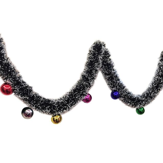 Luxury Tinsel Garland Decorative Red Bows PeekWise