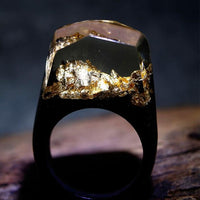 Thumbnail for Quanta - Golden Stalagmite Resin Ring