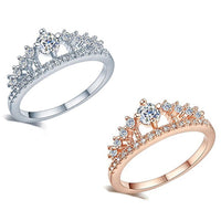 Thumbnail for Princess Crown Crystal Ring
