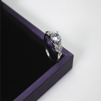 Thumbnail for Crystal Center Flower Ring