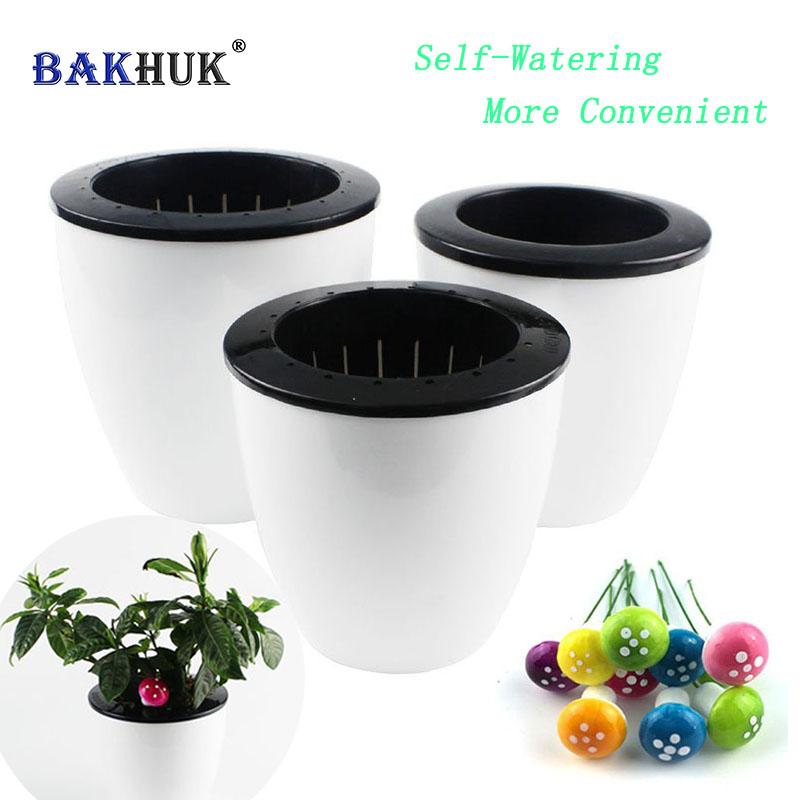 Pcs Self Watering Flower Pot Various Sizes Decorative Mushroom Gift PeekWise