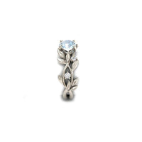 Thumbnail for Vine Leaf Crystal Flower Vintage Ring