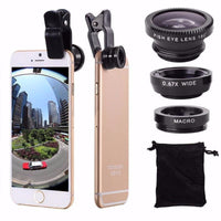 Thumbnail for -in- Universal Mobile Phone Lens Fisheye Fish Eye Wide Angle Macro PeekWise