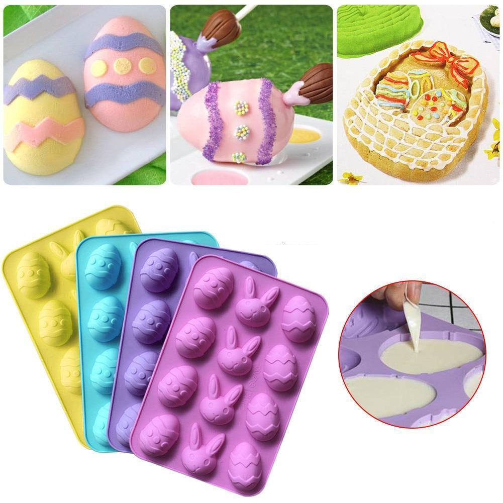 Silicone Cake Mold - Eggs, Rabbit