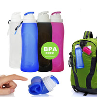 Thumbnail for Collapsible Silicone Sports Water Bottle