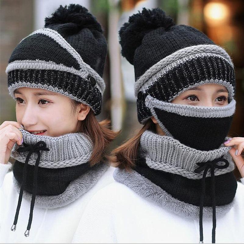 3 In 1  Beanie Hat Scarf and Mask