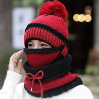 Thumbnail for 3 In 1  Beanie Hat Scarf and Mask