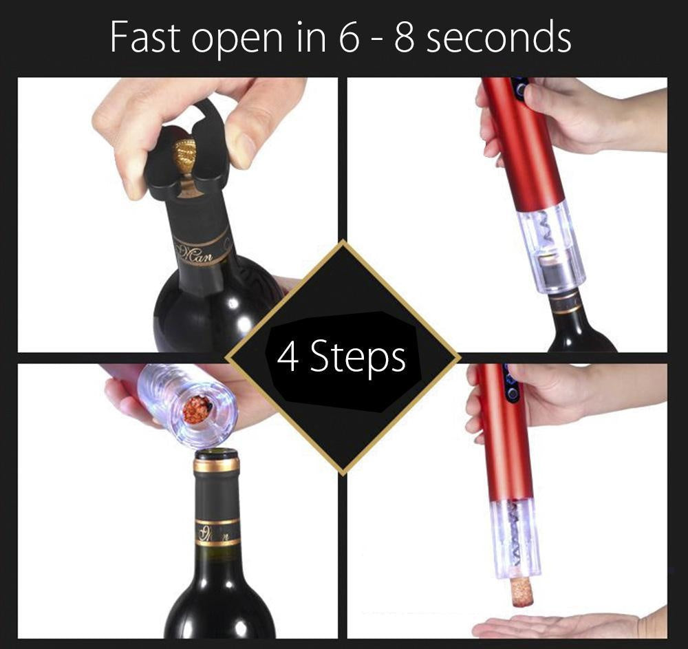 Electric Cordless Wine Bottle Opener PeekWise