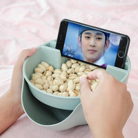 Thumbnail for Multi-functional Double Layer Candy Snacks Nuts Container PeekWise